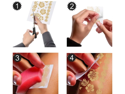 Mosható tetoválások Virágok