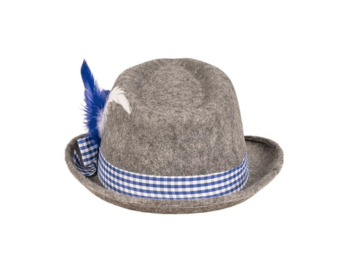 Bajor kalap kék tollakkal - 1 db.
