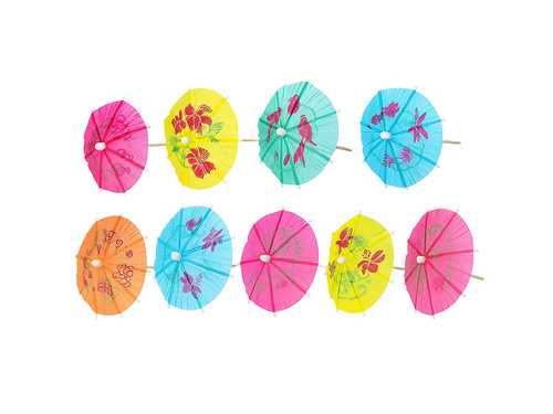 Papír esernyők italokhoz - 10 cm - 100 db.