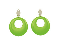 Neon zöld fülbevaló