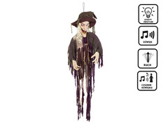 Boszorkány akasztós dekoráció - 170 cm - 1 db.