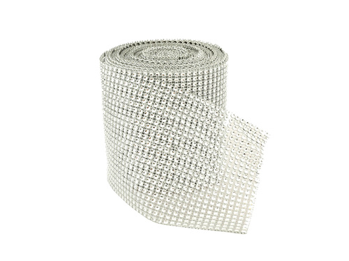 Ezüst gyémánt díszítőszalag - 1 db.