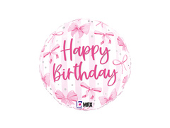 Boldog születésnapot kártya fólialufi - 35x35 cm - 1 db.