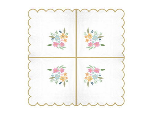Papírszalvéták Mezővirágok - 24 cm - 10 db.