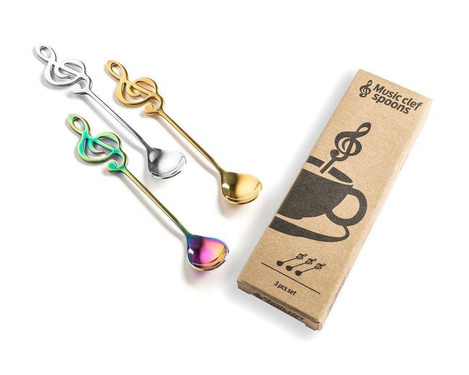 Zenélő kanál vegyes színek - 3 db.