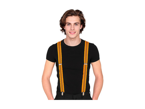 Neon narancssárga fodros nadrágtartó