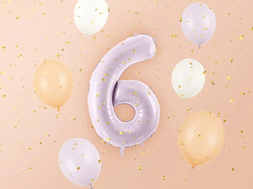 Fólia lila lufi 6-os szám - 72 cm - 1 db.