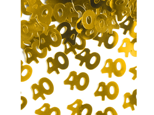 Negyvenedik évfordulós arany konfetti - 15 g