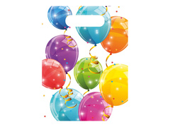 Fényes lufi fóliatasakok - 6 db.