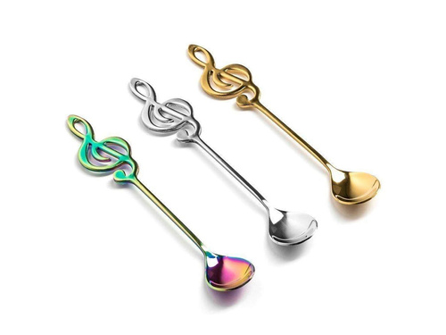 Zenélő kanál vegyes színek - 3 db.