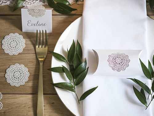 Fehér vendégdobozok - 10 db.