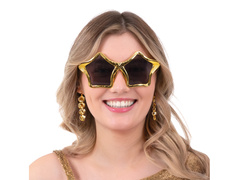 Csillagszemüveg - arany - 1 db.