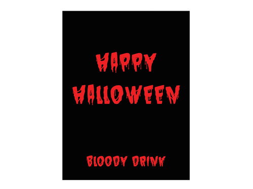 Véres Halloween palackcímkék - 9 db.