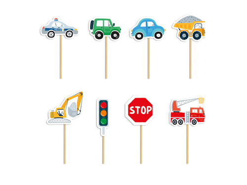 Süti szedő Auta - 8 db.