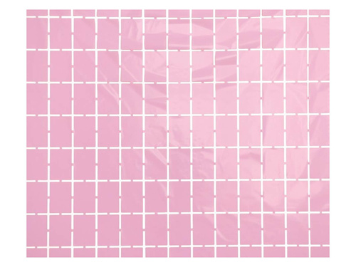 Függöny négyzet világos rózsaszín pasztell - 100 x 200 cm