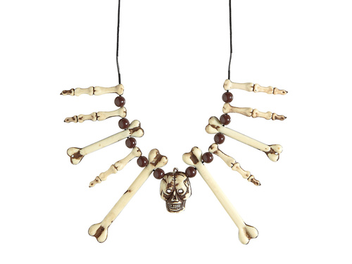 Halloween csont nyaklánc - 1 db.