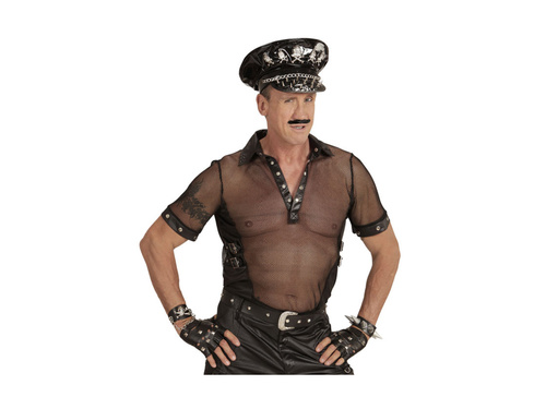 Ujjatlan szegecselt bőrkesztyű