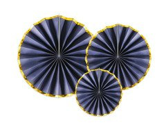 Akasztós rozetták tengerészkék - 3 db.