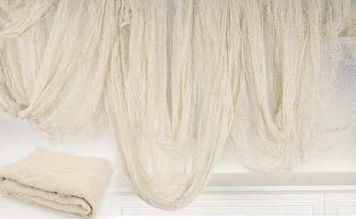 Halloween krémszínű háló - 76 x 300 cm - 1 db.