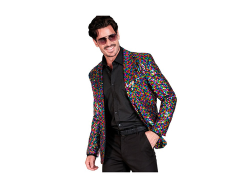 Party Fashion többszínű flitteres kabát