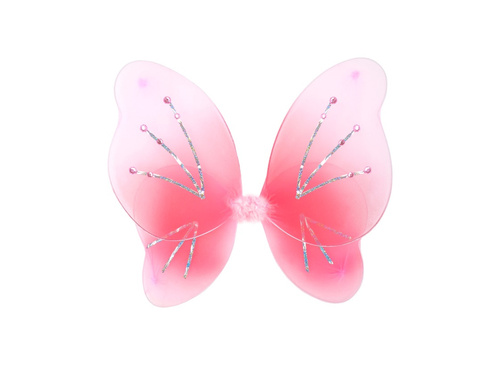 Rózsaszín szárnyak kristályokkal 50×40 cm