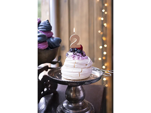 Kettes számú gyertya rózsaarany - 2 - 1 db.