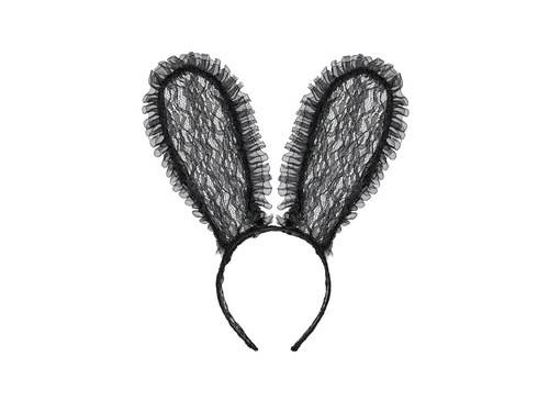 Fekete csipke nyúl fülek