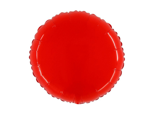 Kerek piros fólialufi - 21" - 1 db.