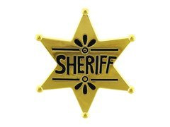 Sheriff csillag jelvény - 1 db.