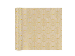 Asztali futó dekoráció Arany rombuszok - bézs - 28 cm x 275 cm - 1 db.