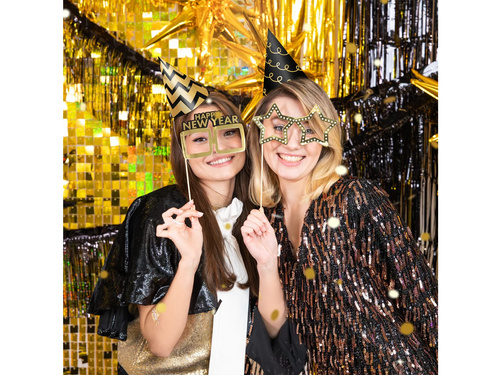 Boldog új évet papír sapkák - 6 db.