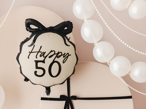 Fólialufi Happy "50" masnival - 47,5 x 45 cm - 1 db.