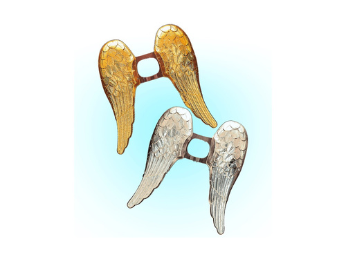 Fém angyalszárnyak arany és ezüst színben 65×69 cm - mix