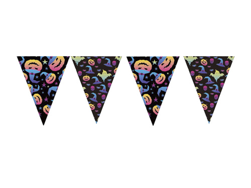 Halloween zászló banner Tök - 300 cm - 1 db.