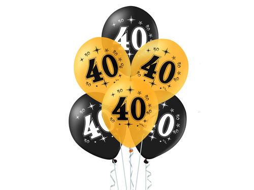 Nyomtatott latex léggömbök negyven - 30 cm - 10 db.