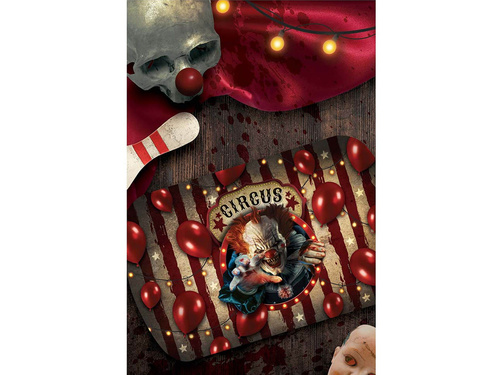 Halloween tálca Ijesztő bohóc - 29 x 15 cm - 1 db.