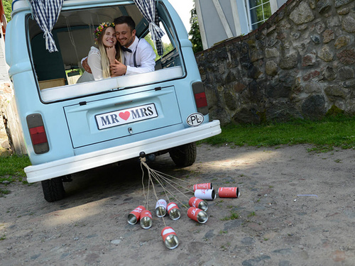 Esküvői dekorációs dobozok - 14 x 7 cm - 5 db.