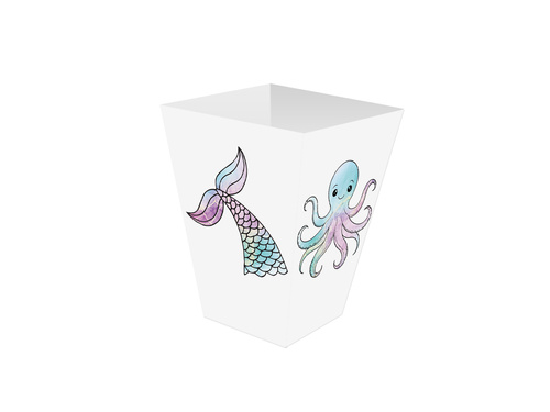 Sellő popcorn dobozok - 6 db.