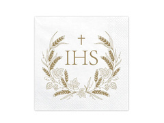 IHS úrvacsorai szalvéta - 33 cm - 12 db.