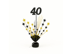 Asztali dekoráció 40. születésnapi partira - 36 cm - 1 db.