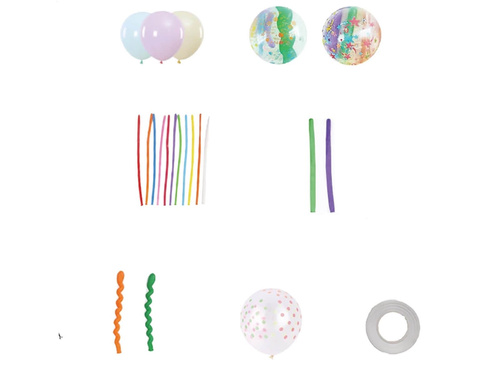 Készlet latex lufik vegyes színekben - 32 db.