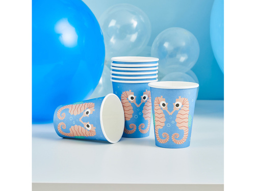 Csikóhal papírpoharak - 250ml - 8 db.