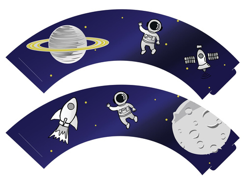 Cupcake poharak Cosmos - 6 db.