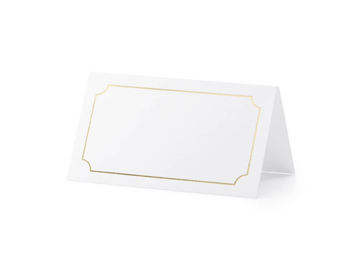 Keret névjegykártyák asztalra - 9,5 x 5,5 cm - 10 db.