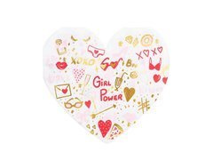 Girl Power szív szalvéták - 32 cm - 20 db.