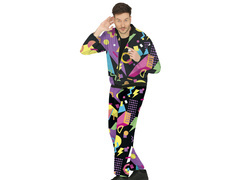 Disco tréningruha jelmez fekete - 1 db.