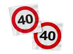 No 40 jelzőszalvéta - 33 cm - 20 db.