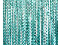 Türkiz spirál függöny csillagokkal - 100 x 200 cm