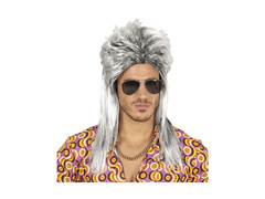 Szürke rocksztár paróka