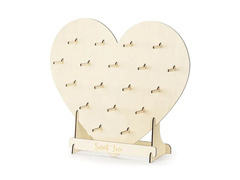 Fadíszítés Fali fánk szív - 65 x 59 cm